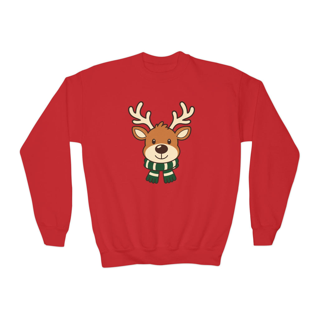Youth Reindeer Christmas Crewneck Sweatshirt