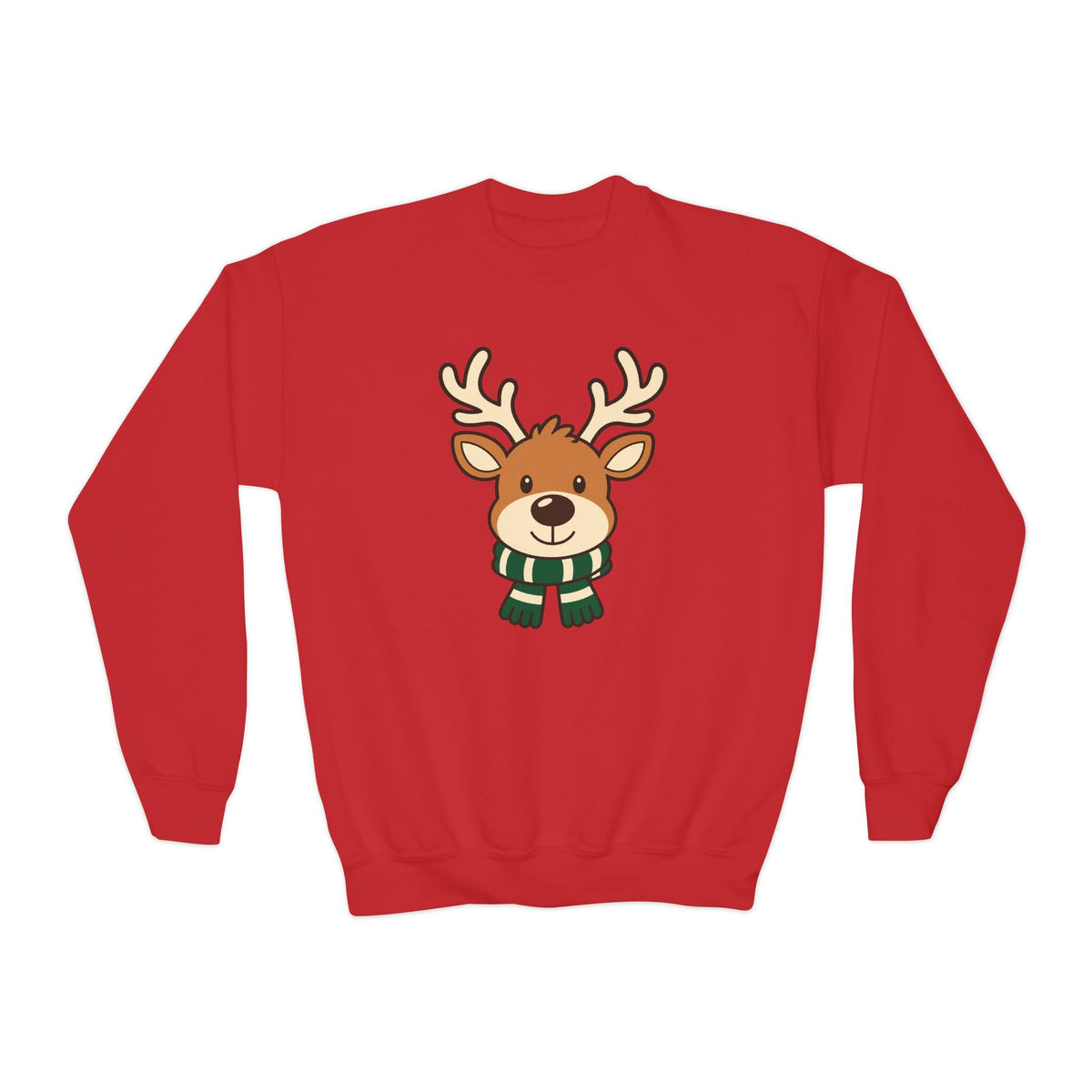 Youth Reindeer Christmas Crewneck Sweatshirt