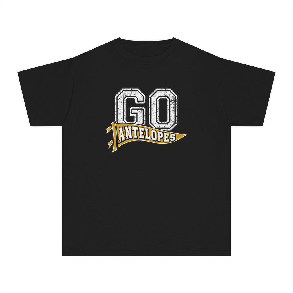 Go Antelopes Youth T-Shirt – Cheer Team Spirit Tee