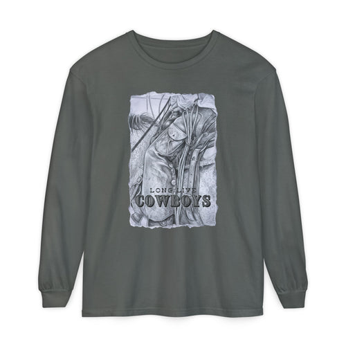 Cowboys Vintage Sketch Long Sleeve Tee