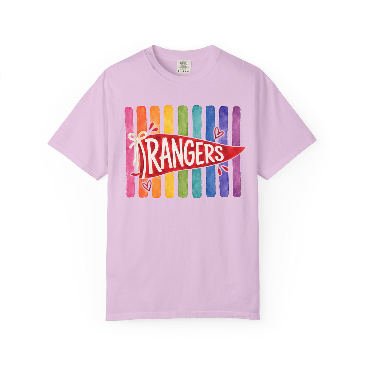 Rangers Rainbow Pennant T-Shirt — Pride School Spirit Tee