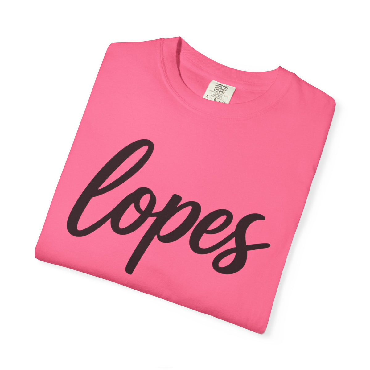 Lopes Script Tee — Personalized Name Graphic T-Shirt