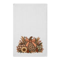 Fall Pumpkin Bouquet Tea Towel — Waffle Weave Double-Sided Kitchen Towel