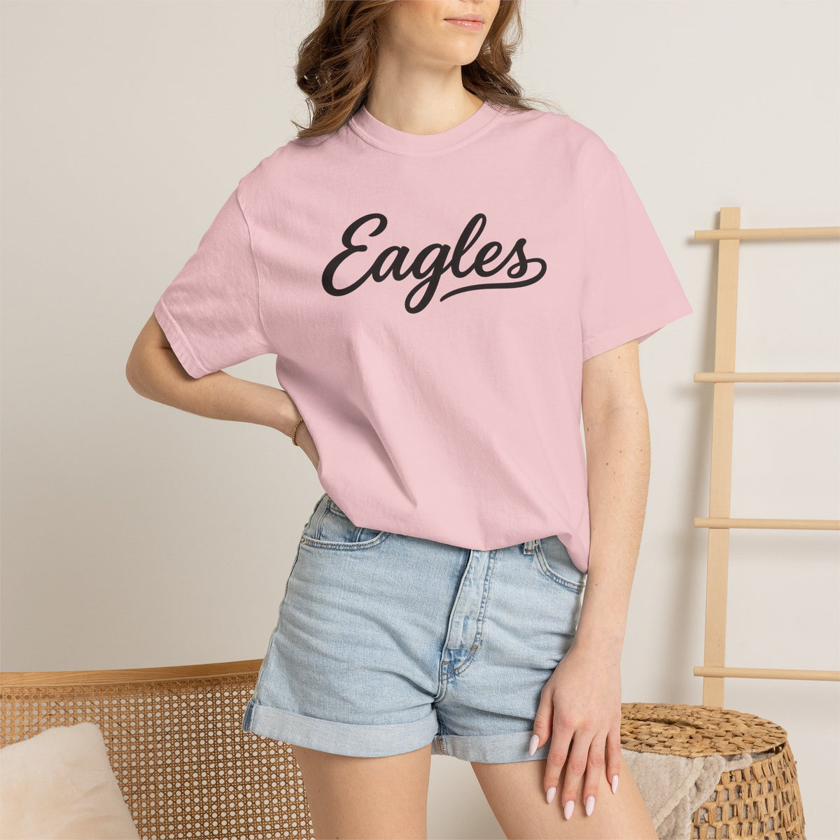 Eagles Script Tee — Vintage Athletic Logo T-Shirt