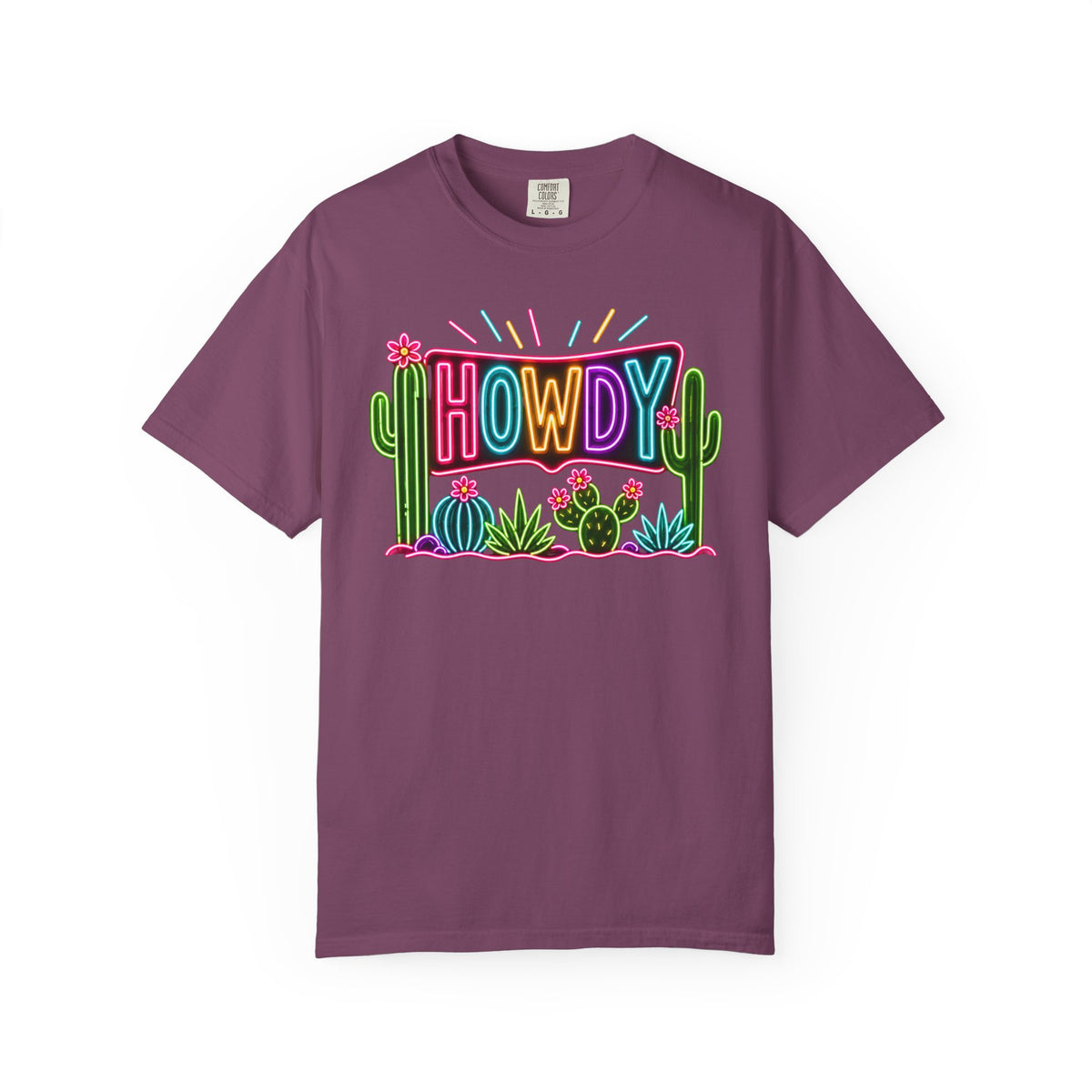 Neon Howdy Cactus T-Shirt