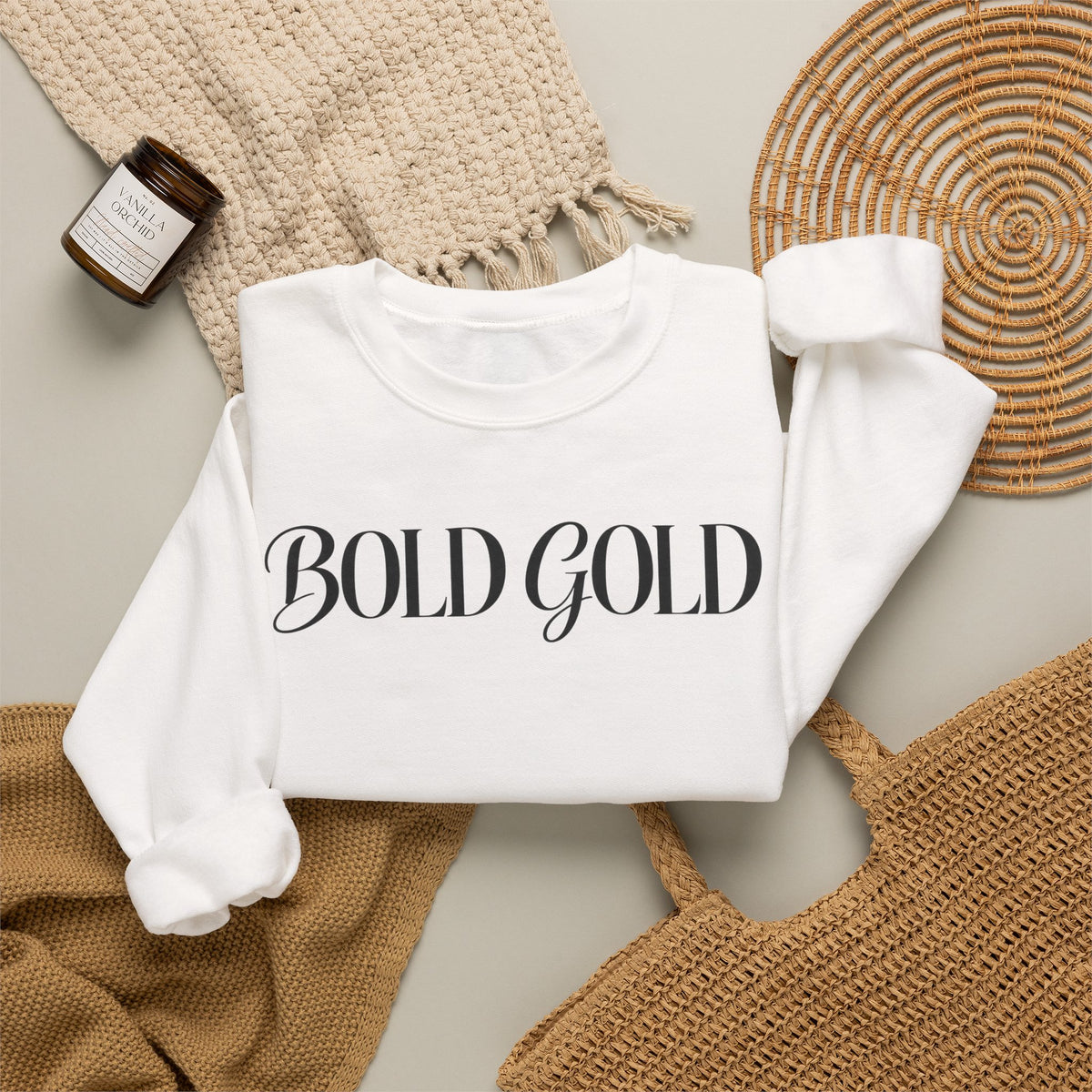 Bold Gold Crewneck Sweatshirt