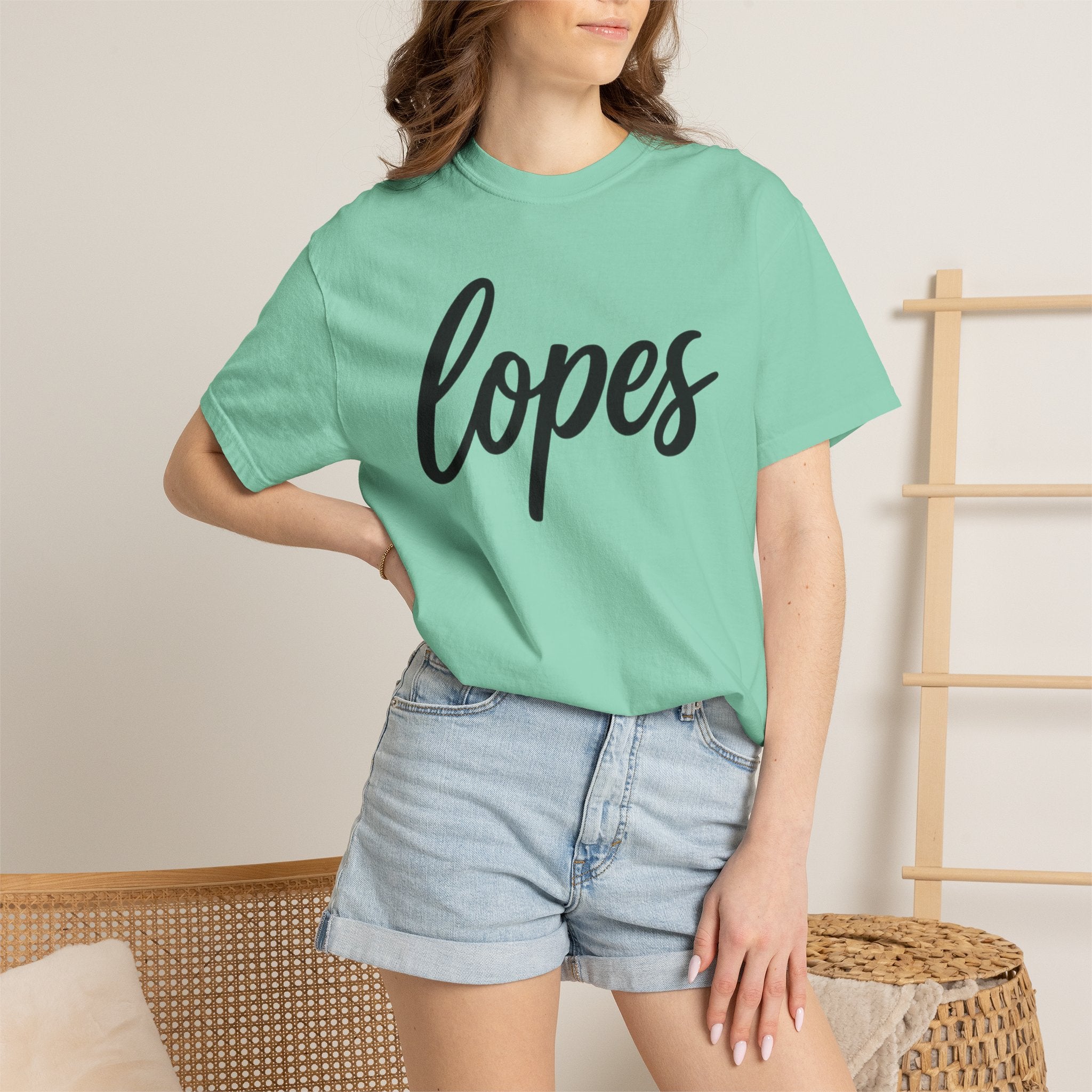 Lopes Script Tee — Personalized Name Graphic T-Shirt