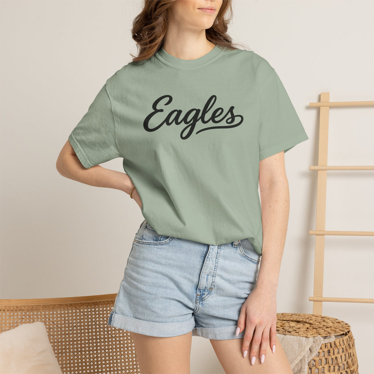 Eagles Script Tee — Vintage Athletic Logo T-Shirt