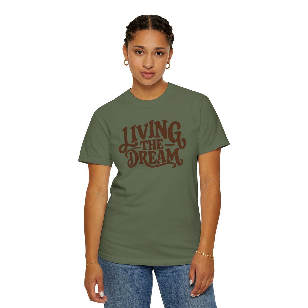 Living The Dream T-Shirt — Vintage Script Graphic Tee