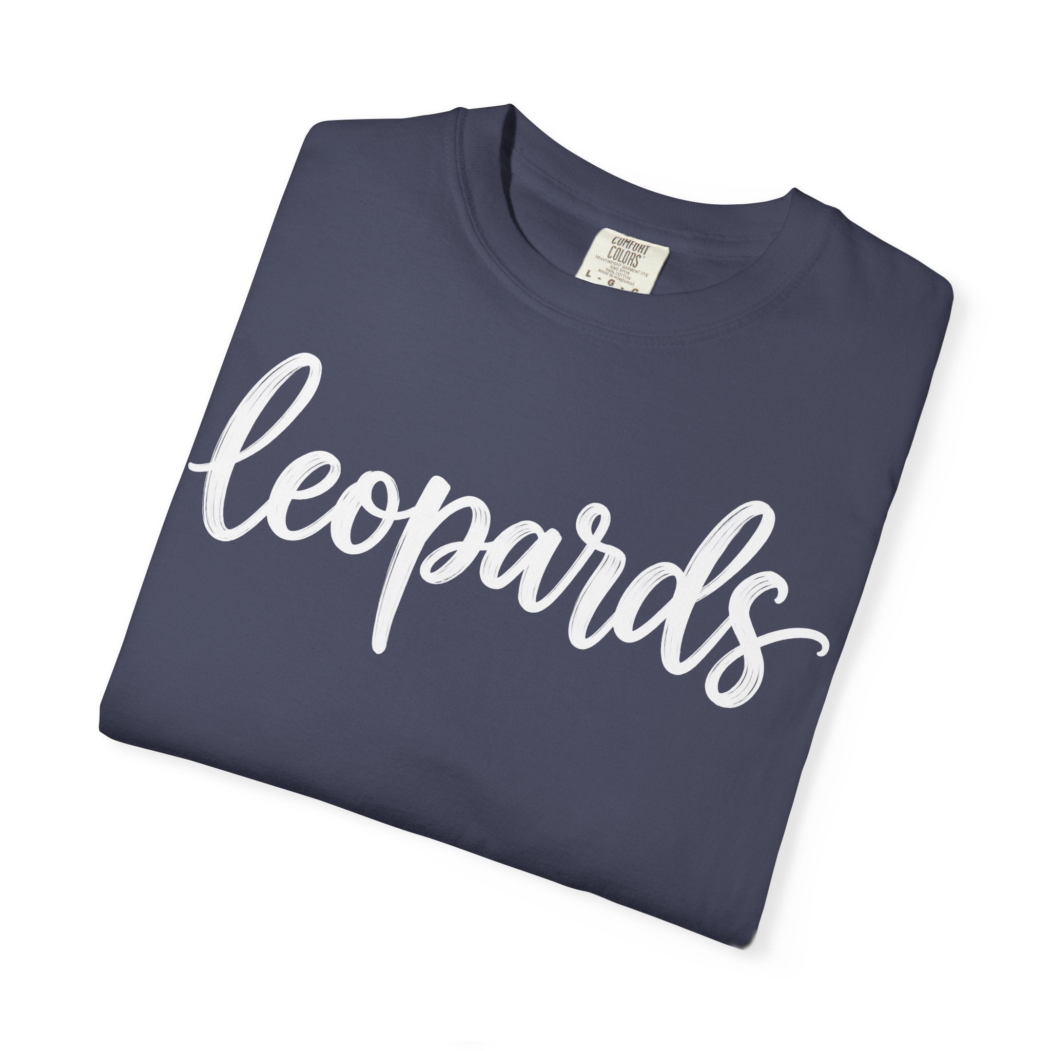 Leopards Script Tee — Retro Graphic T-Shirt