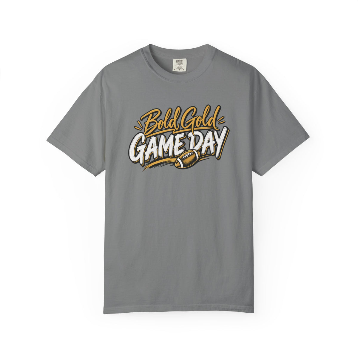 Bold Gold Gameday T-Shirt - Football Graphic Tee