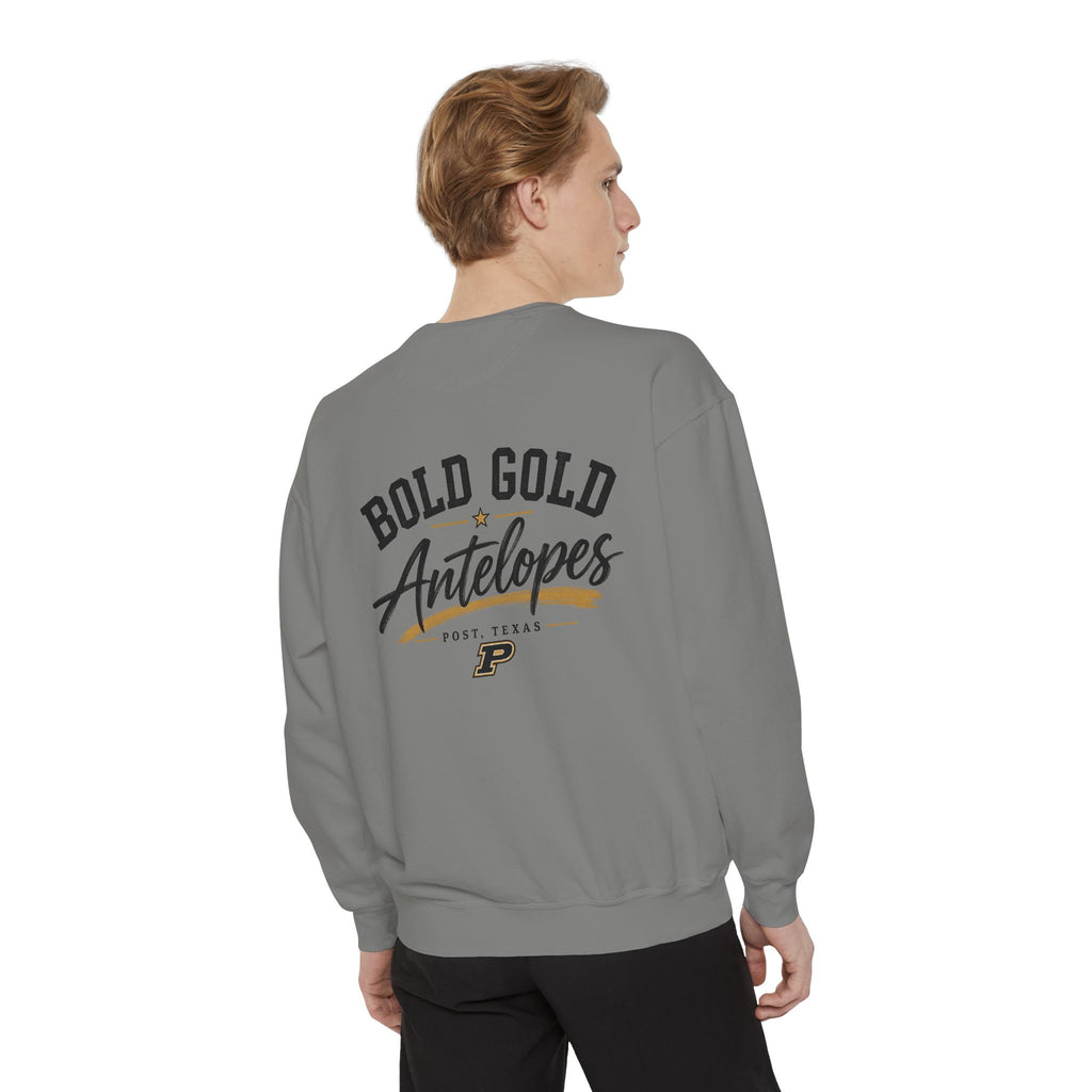Antelopes Bold Gold Sweatshirt — 'Lopes Crewneck Pullover'