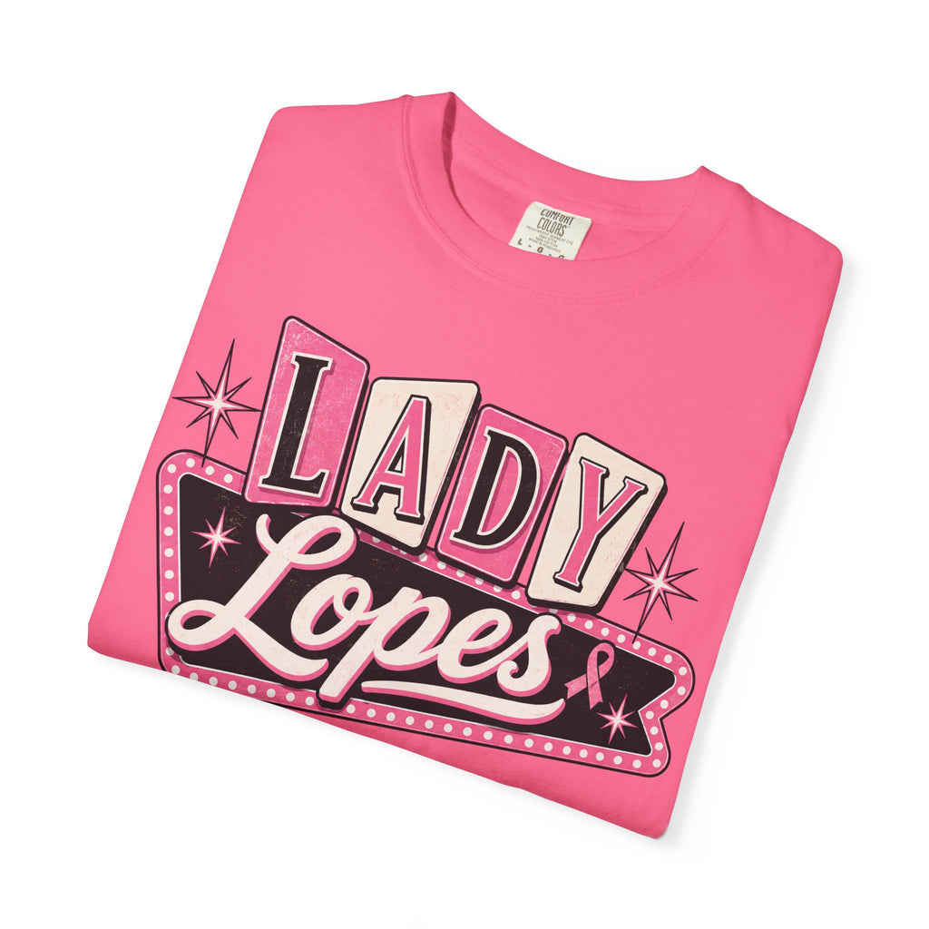 Lady Lopes Pink Retro Logo T-Shirt