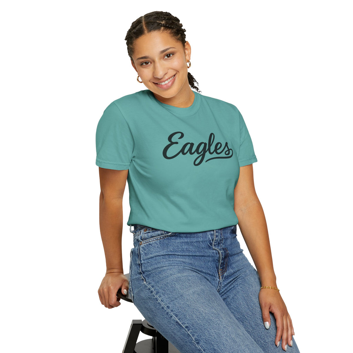 Eagles Script Tee — Vintage Athletic Logo T-Shirt