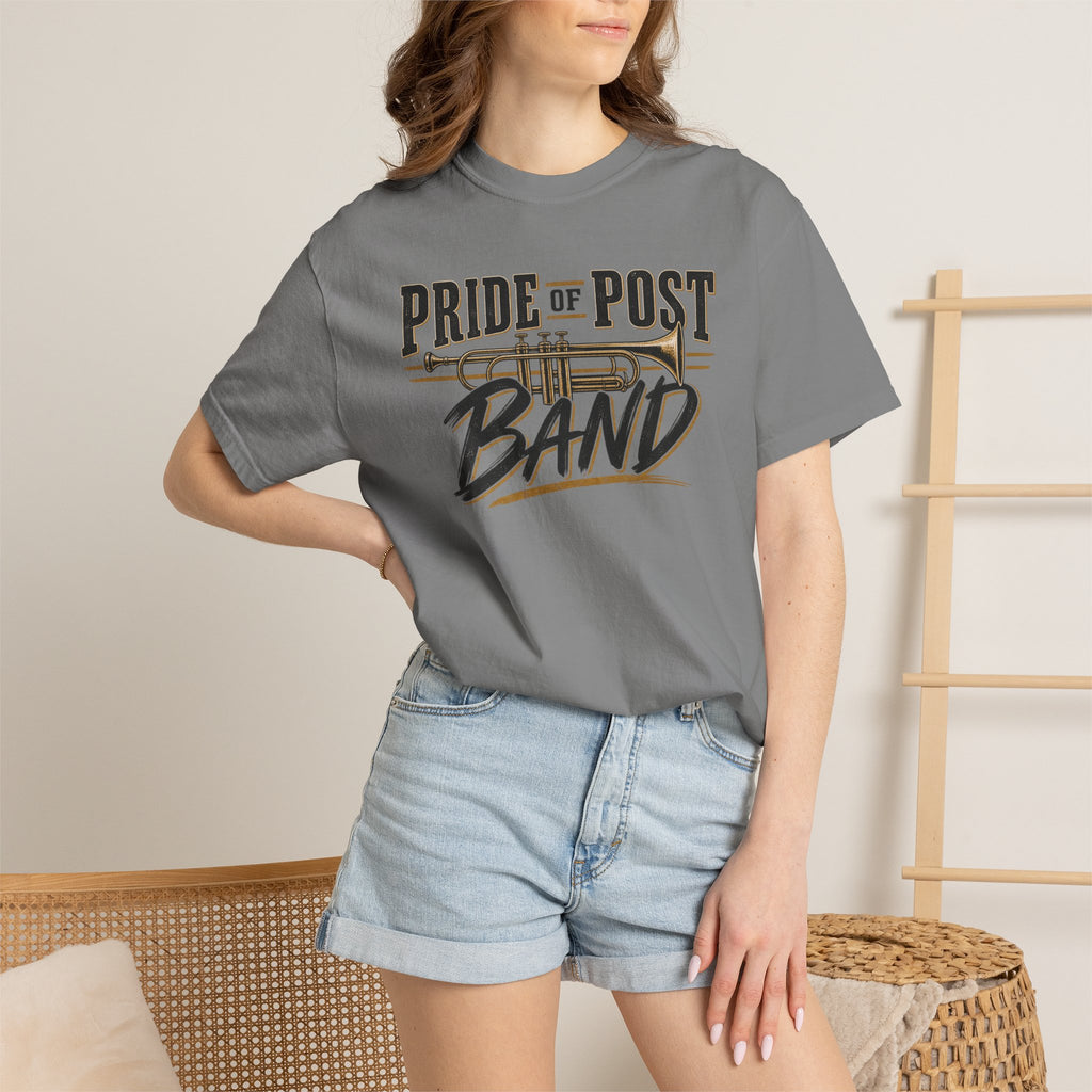 Pride of the Post Band T-Shirt — Brass Instrument Marching Band Tee