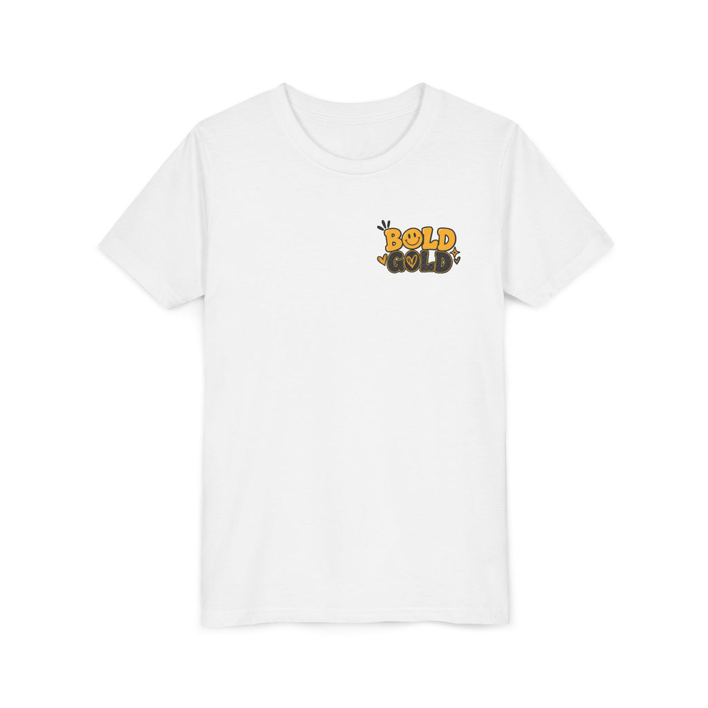 Youth Tee — Bold Gold Antelopes Cheer Shirt