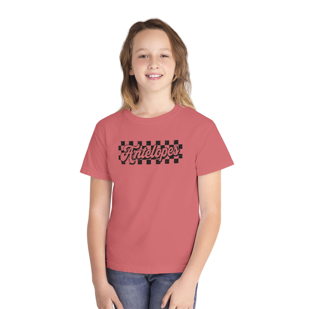 Antelopes Checkerboard Youth Tee