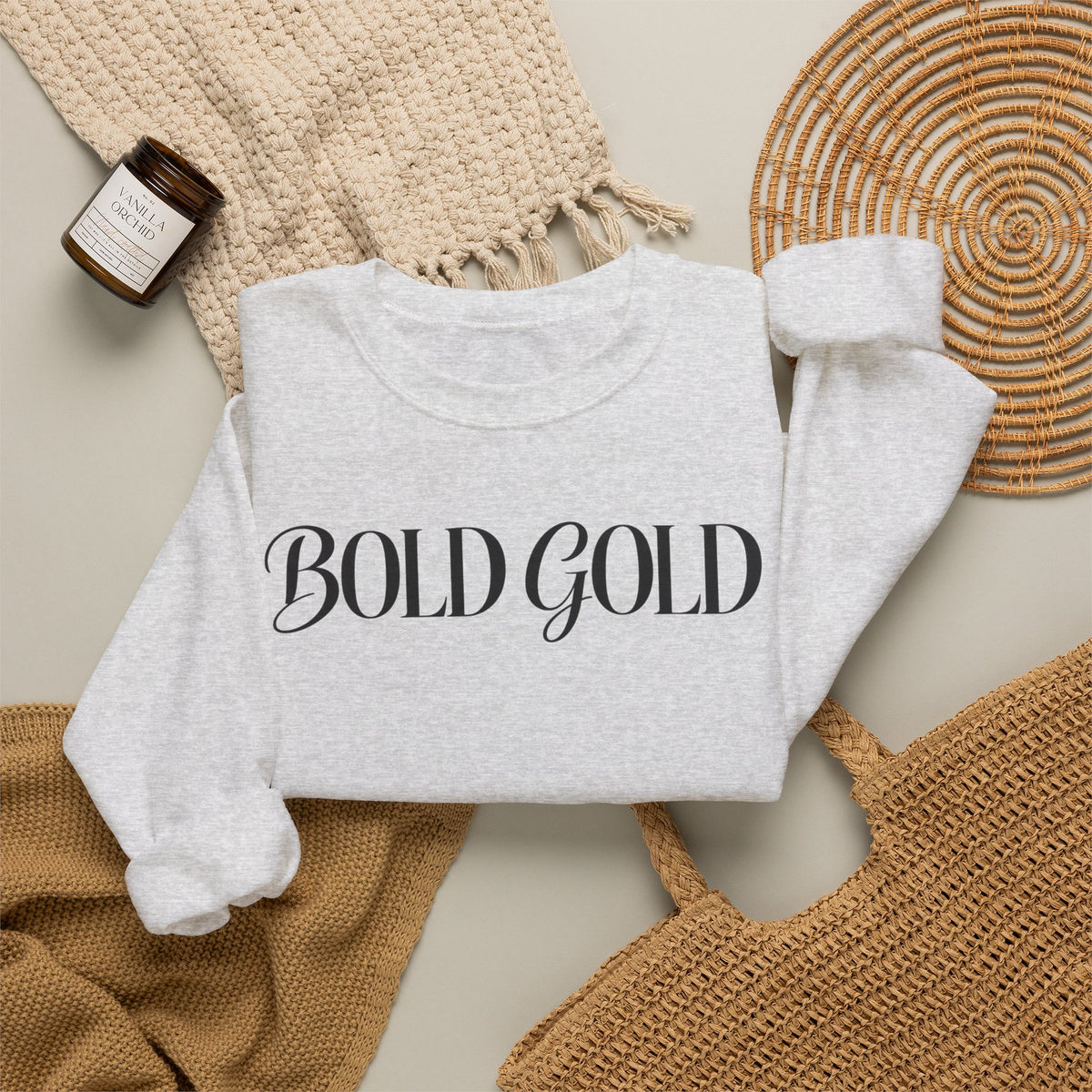 Bold Gold Crewneck Sweatshirt