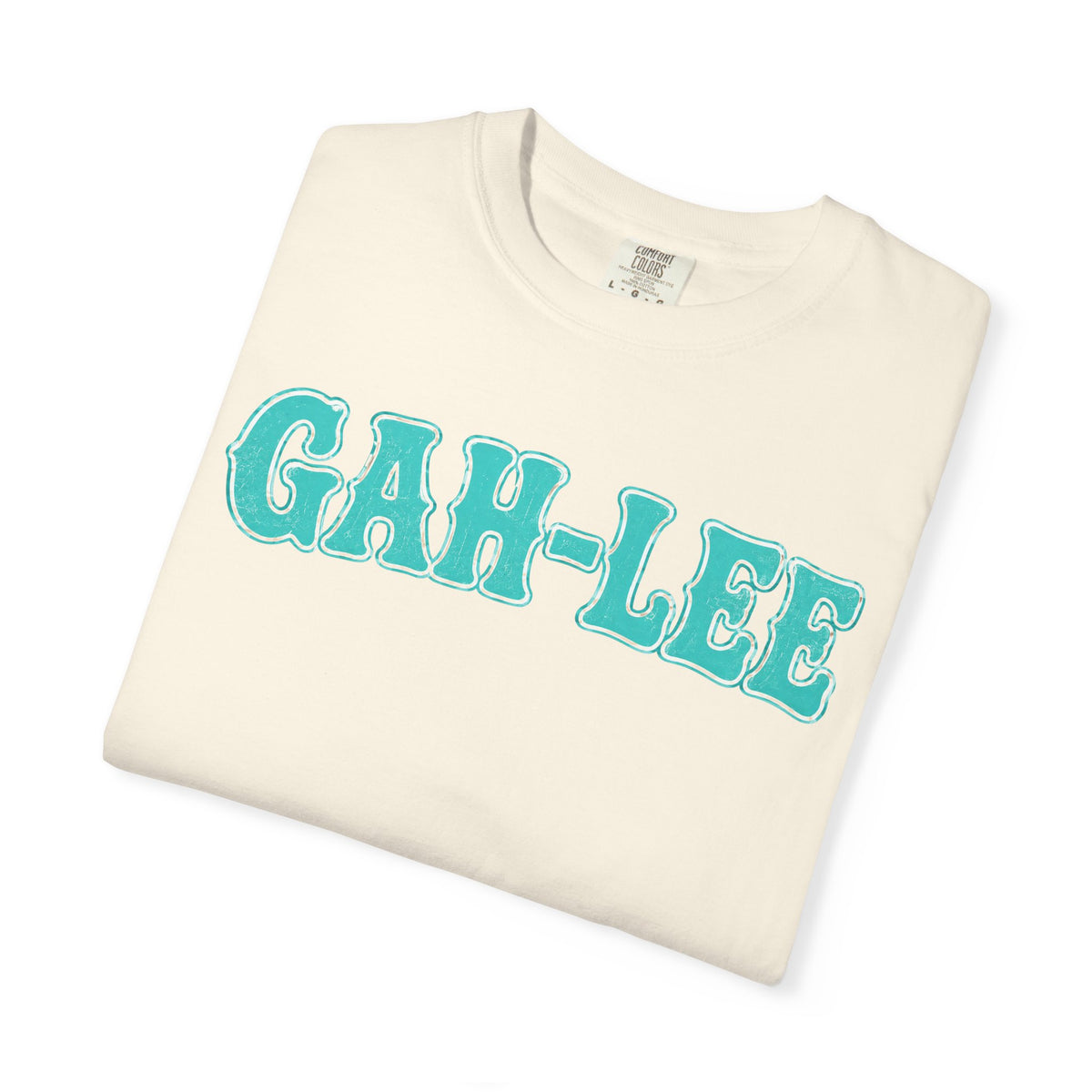 GAH-LEE Graphic T-Shirt — Funny Text Tee, Retro Collegiate Style