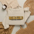 Bold Gold Football Crewneck Sweatshirt — Vintage Collegiate Sports Pullover
