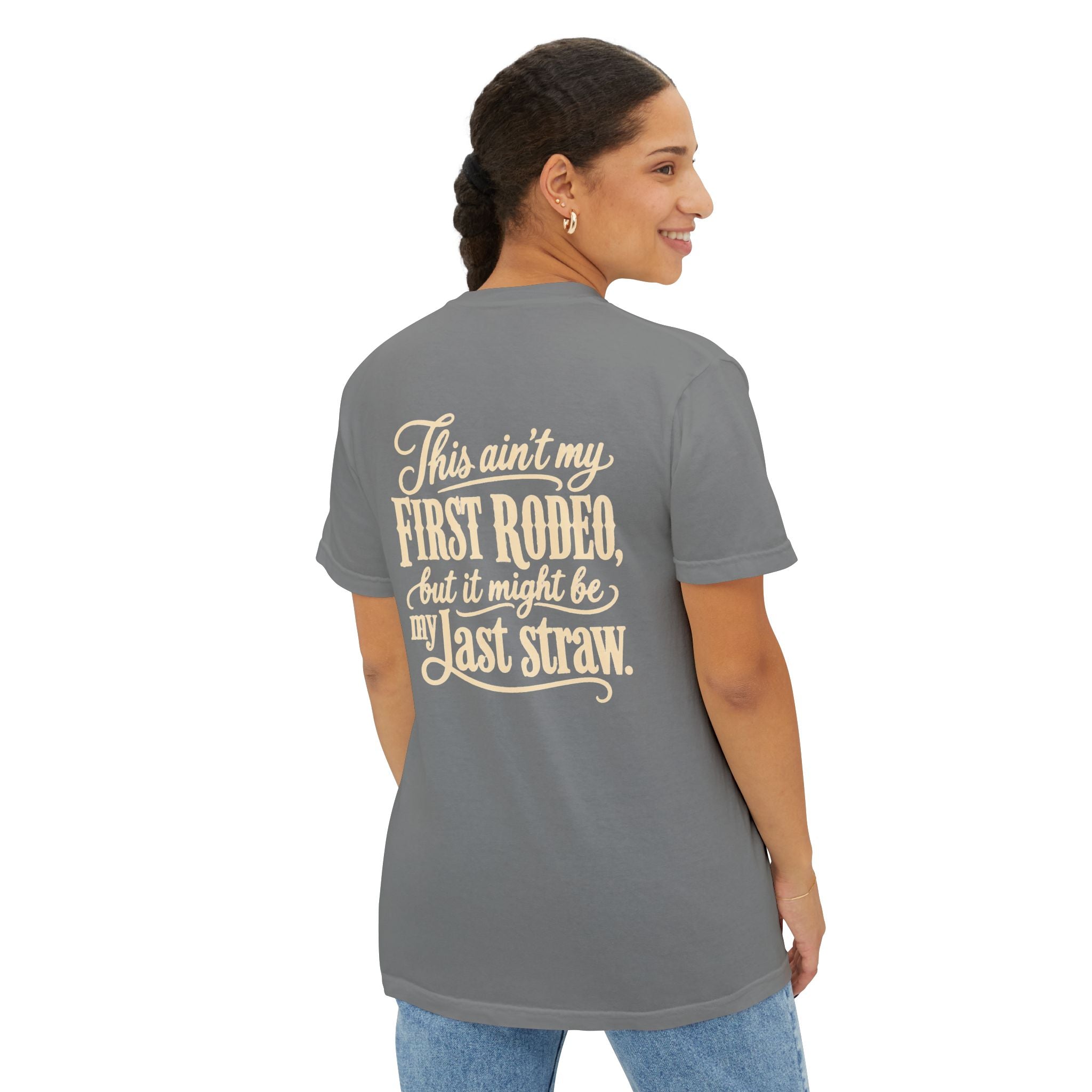 Pocket T-Shirt — "This Ain't My First Rodeo" Western Graphic Tee