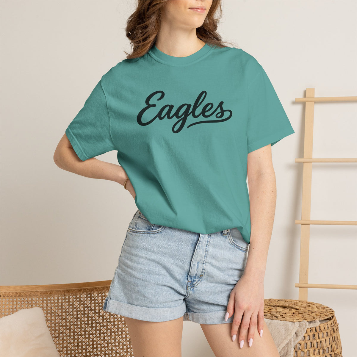 Eagles Script Tee — Vintage Athletic Logo T-Shirt