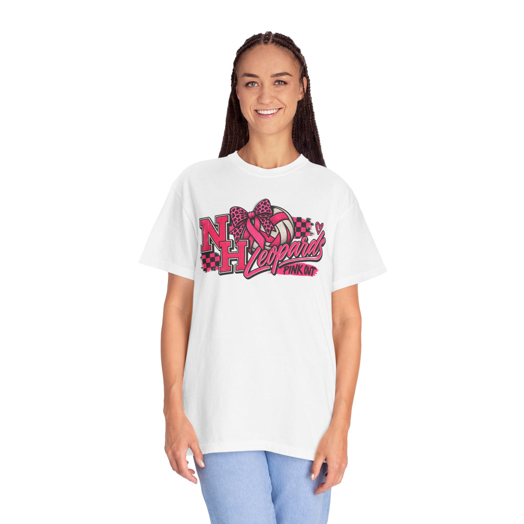 NH Leopards Pink Out Volleyball T-Shirt