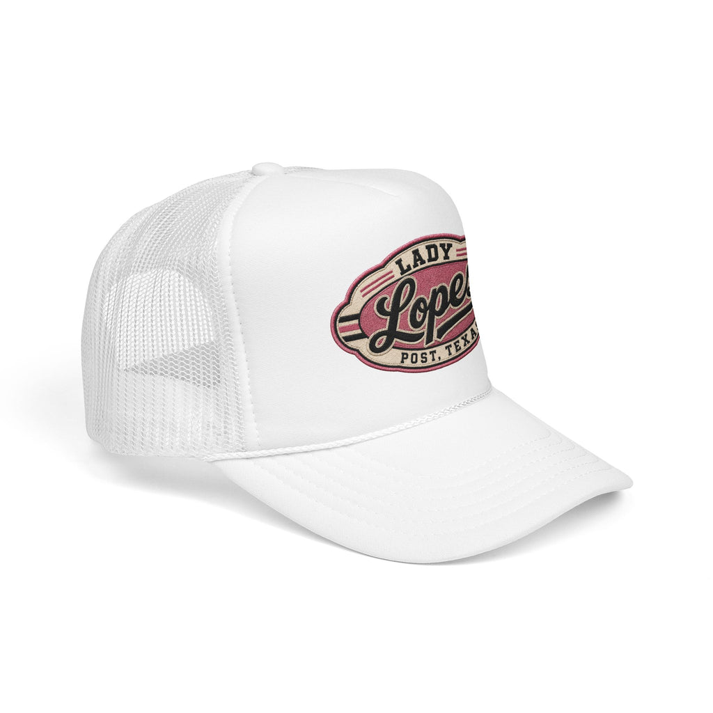Lady Lopes Trucker Hat — Vintage Post, Texas Foam Cap