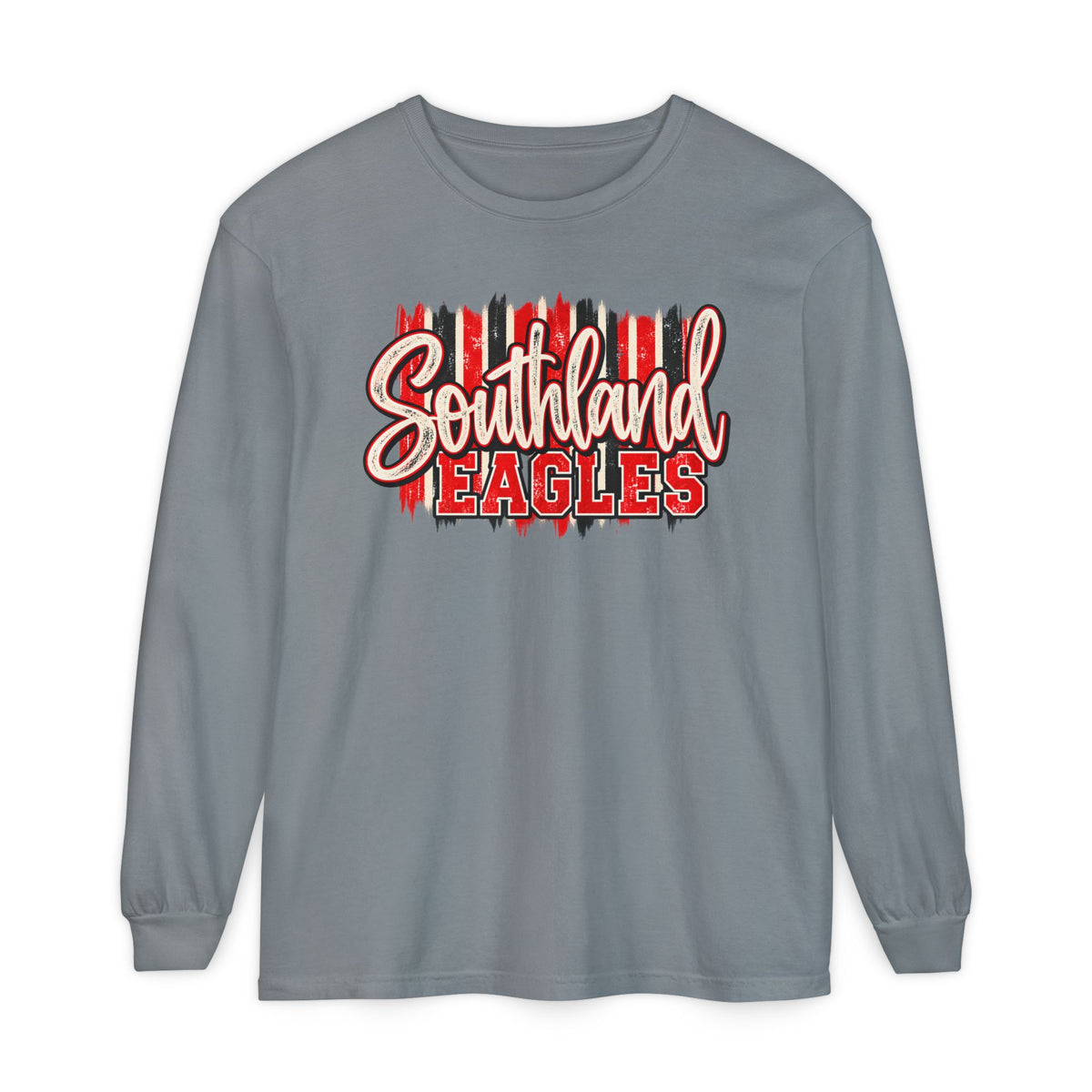Southland Eagles Long Sleeve T-Shirt — Vintage Brush Script School Spirit Tee