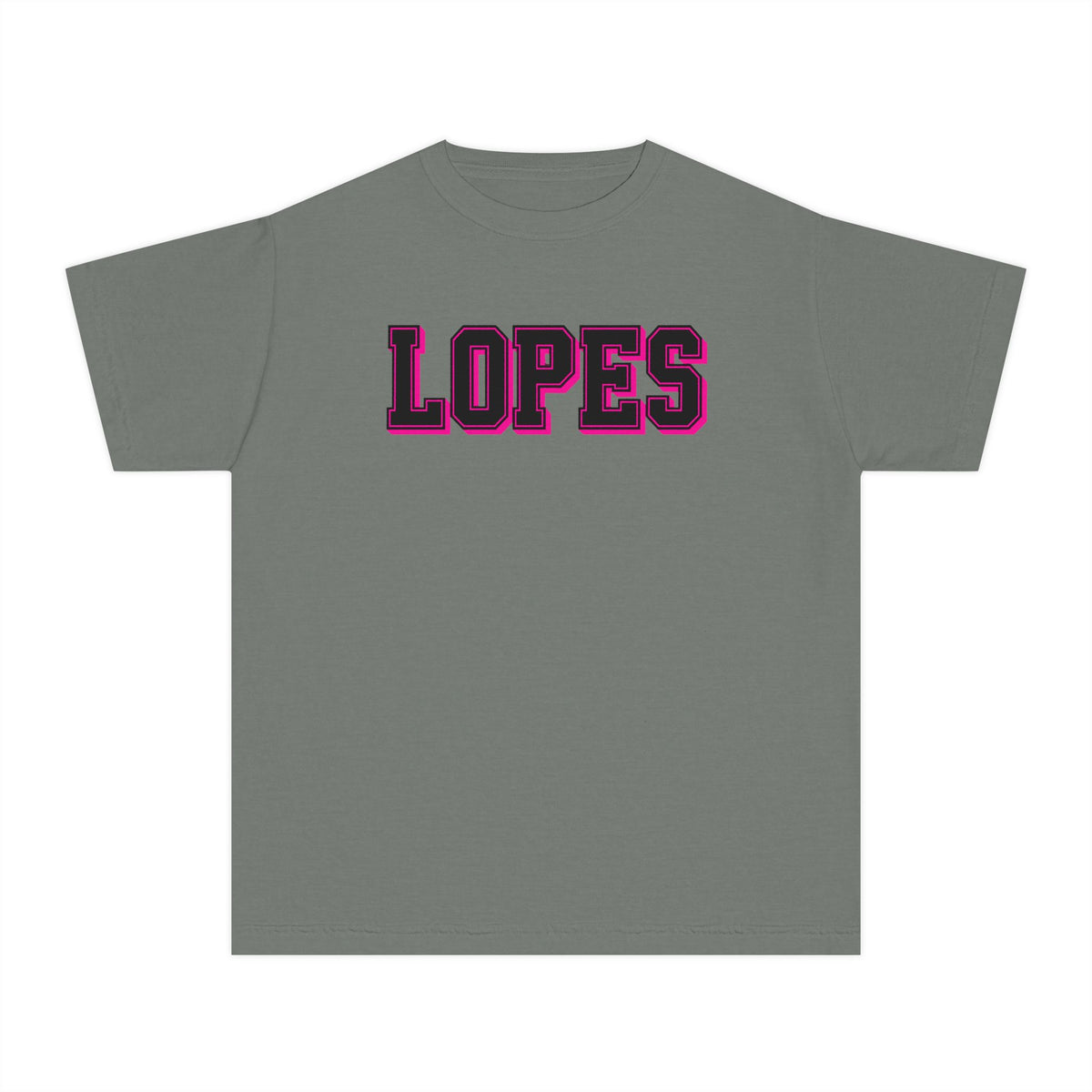 Youth Tee — 'LOPES' Varsity Letter Graphic Shirt