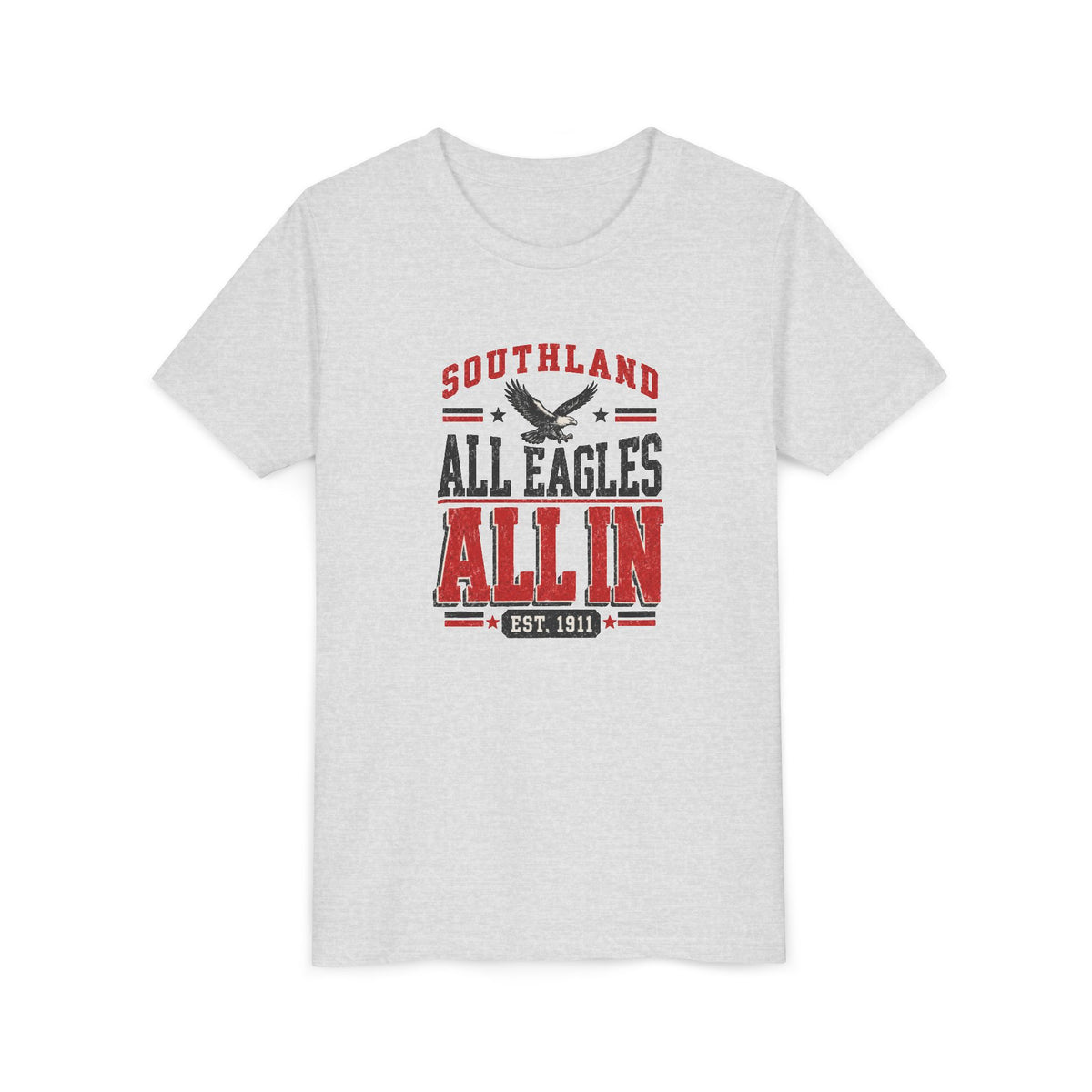 Youth Tee - "Southland All Eagles All In" School Spirit Shirt