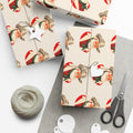Vintage Cowboy Santa Gift Wrap Paper