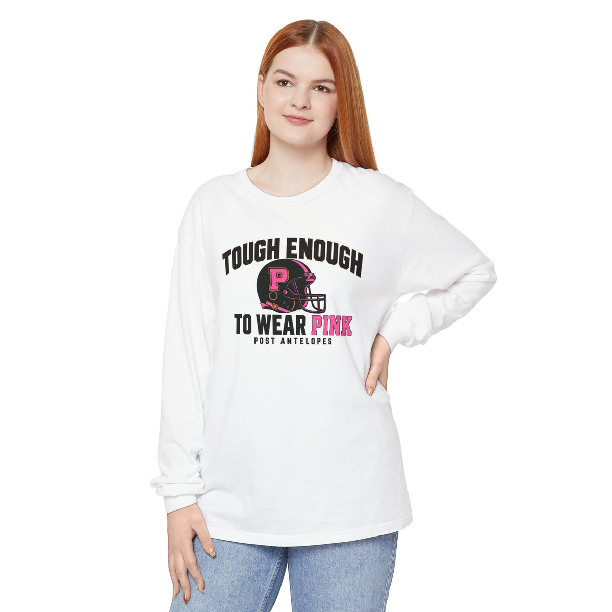 Tough Enough To Wear Pink Long Sleeve Tee