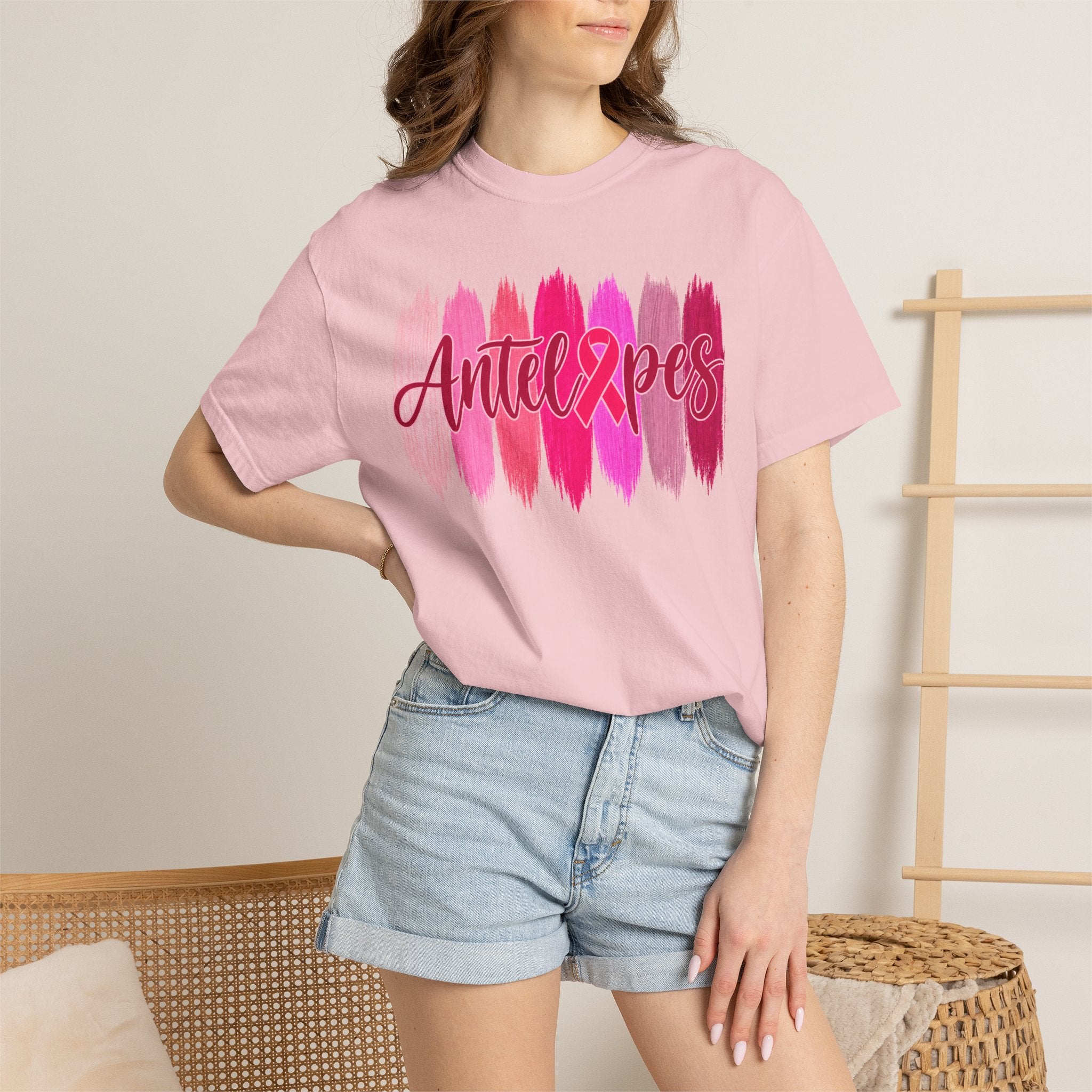 Antelopes Pink Brushstroke T-Shirt