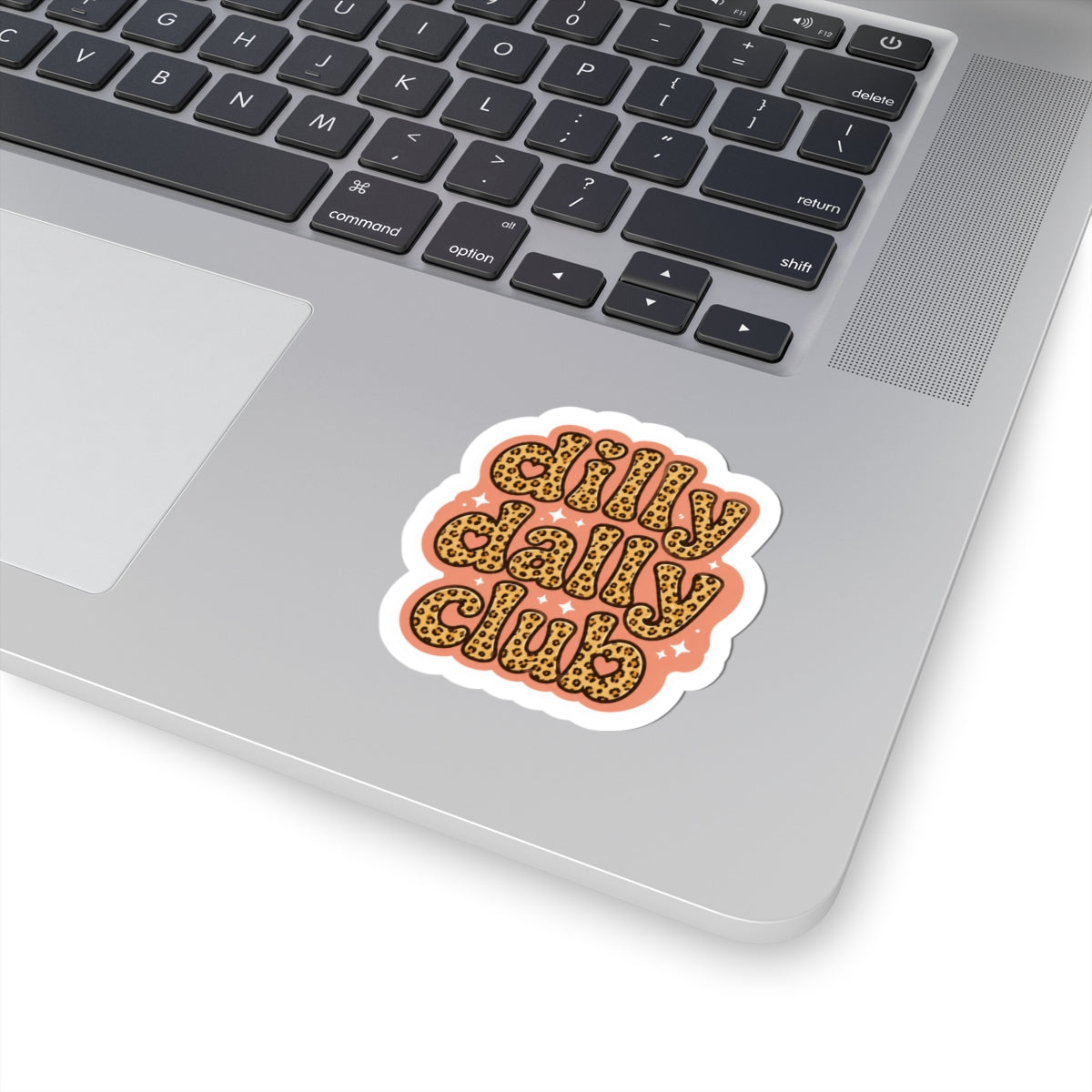 Silly Dally Club Leopard Print Kiss-Cut Sticker