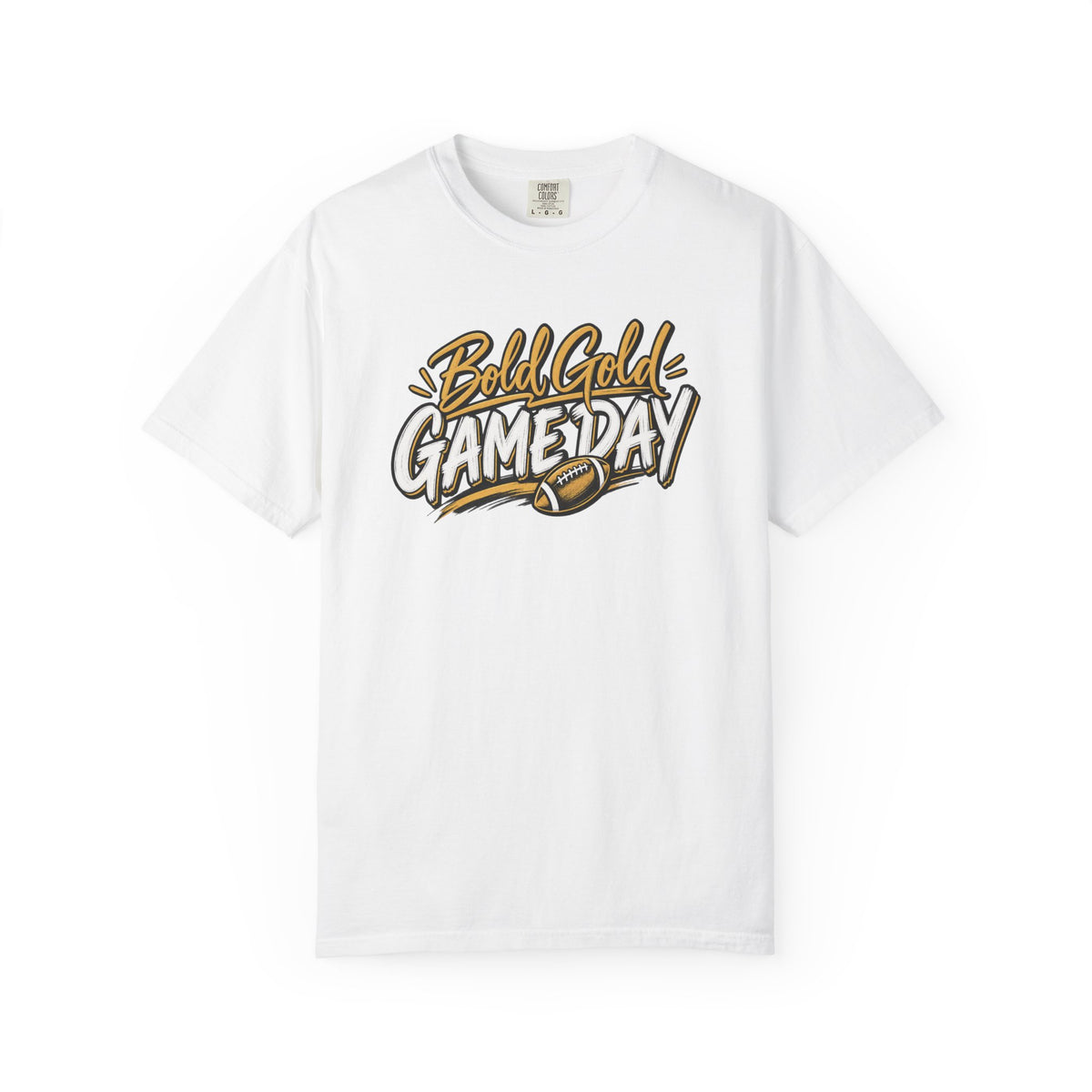 Bold Gold Gameday T-Shirt - Football Graphic Tee