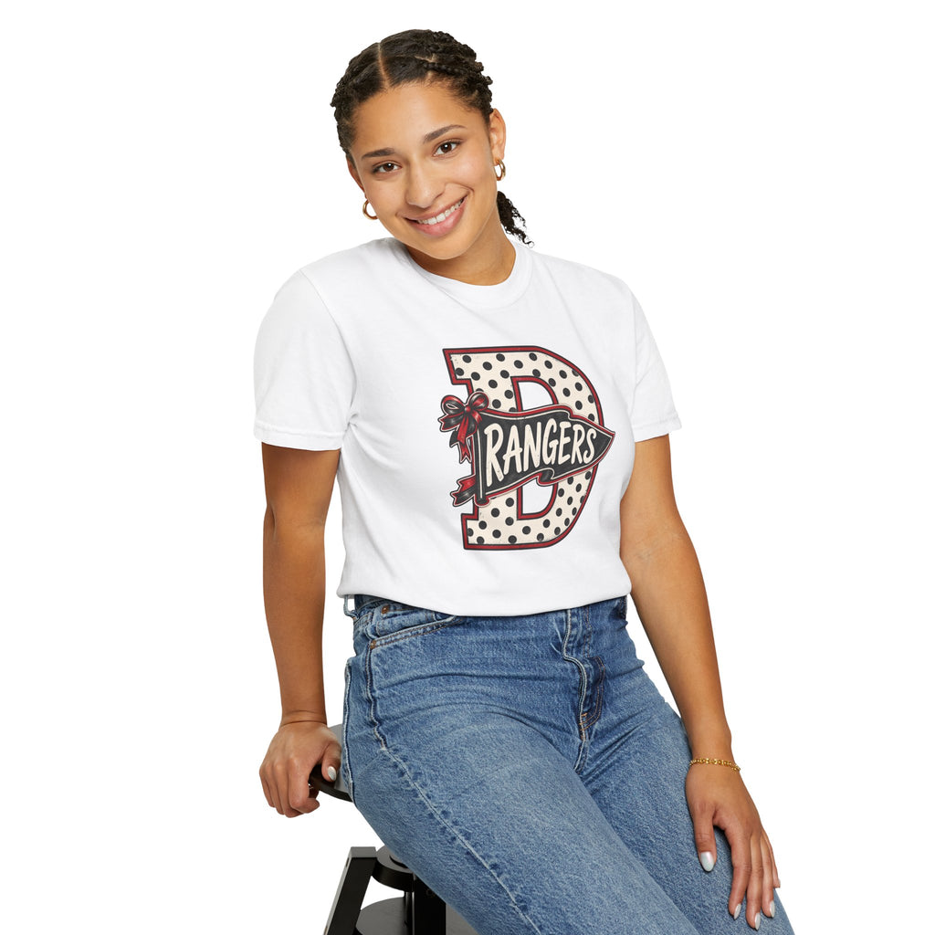 Rangers Vintage Letter 'D' Graphic T-Shirt