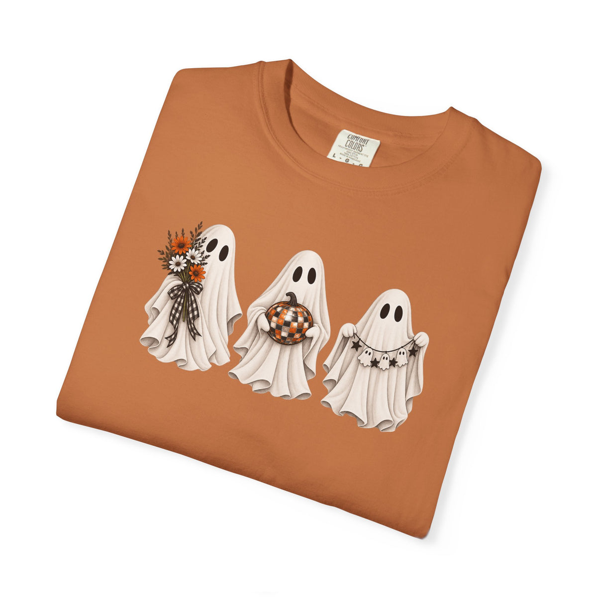 Ghost Trio Halloween T-Shirt — Cute Spooky Costume Candy Design