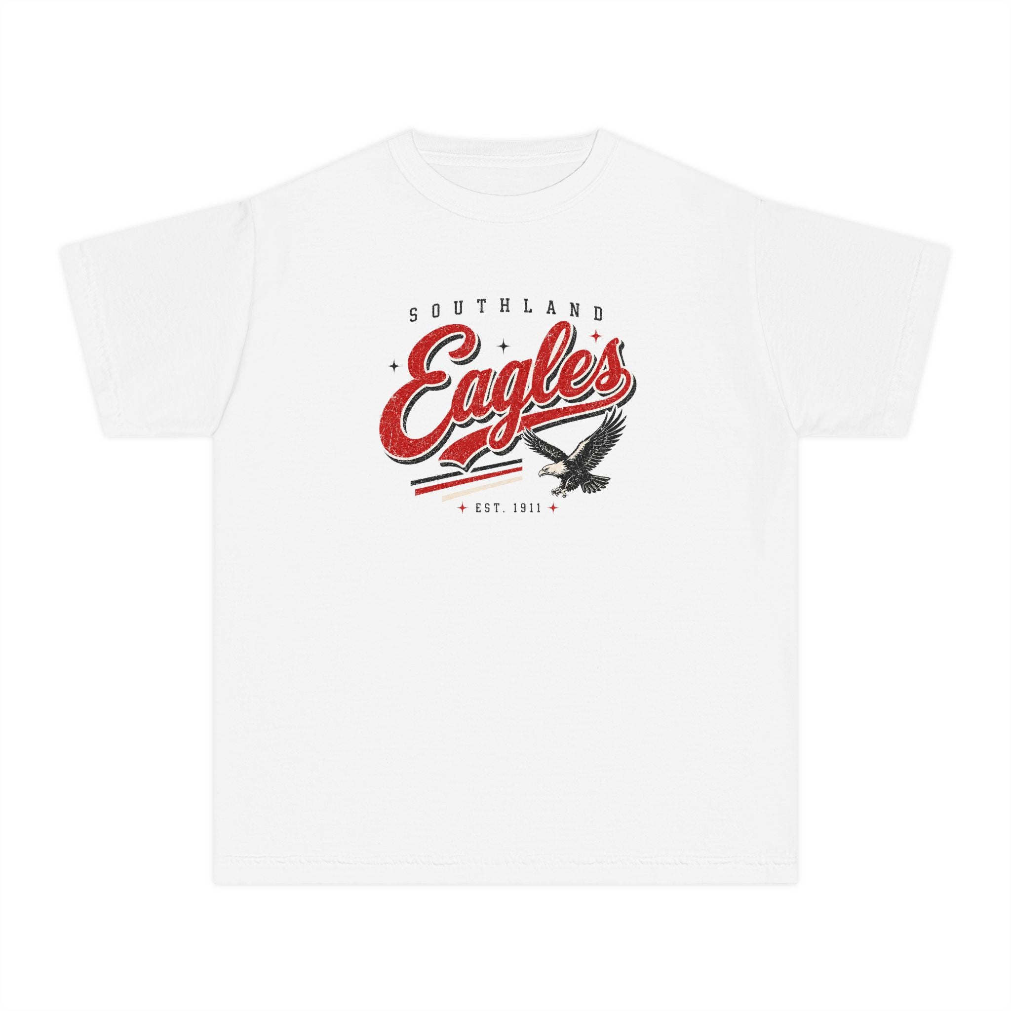 Southland Eagles Youth T-Shirt – Vintage Script & Flying Eagle Graphic
