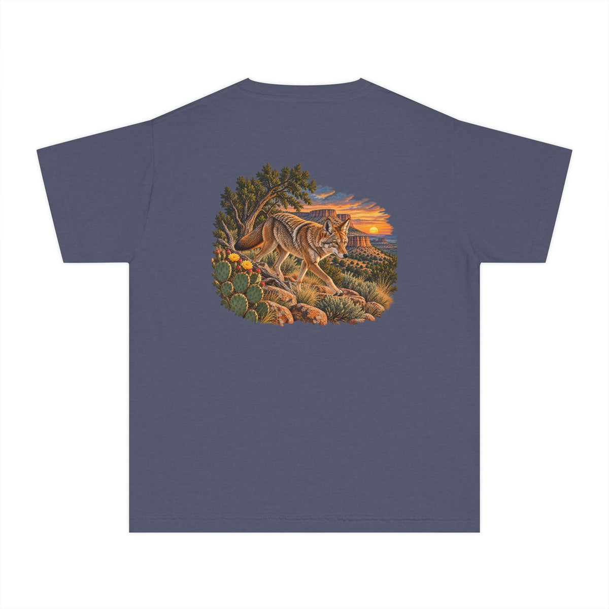 Youth Tee — Caprock Critters Coyote Graphic