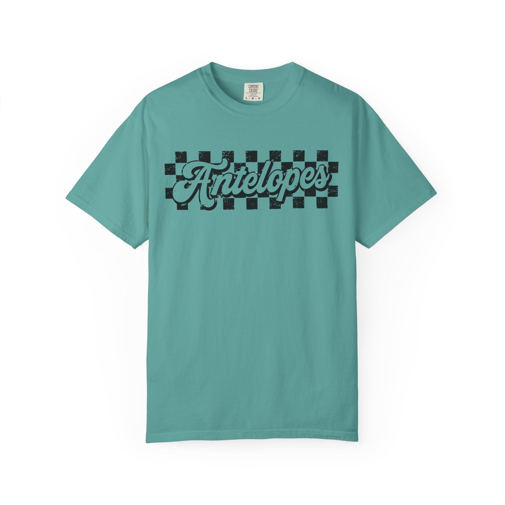 Antelopes Checkerboard Graphic T-Shirt