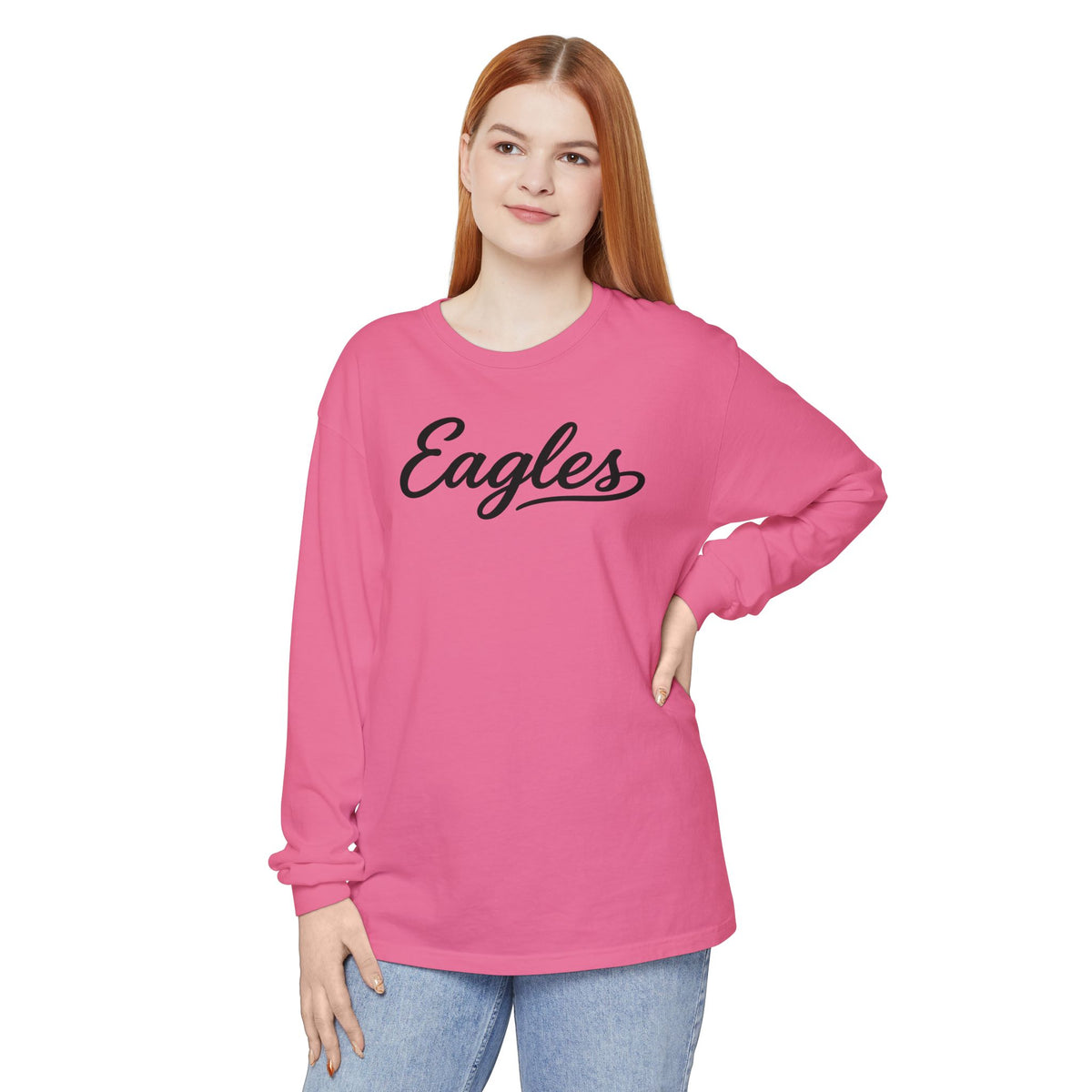 Eagles Script Long Sleeve Tee