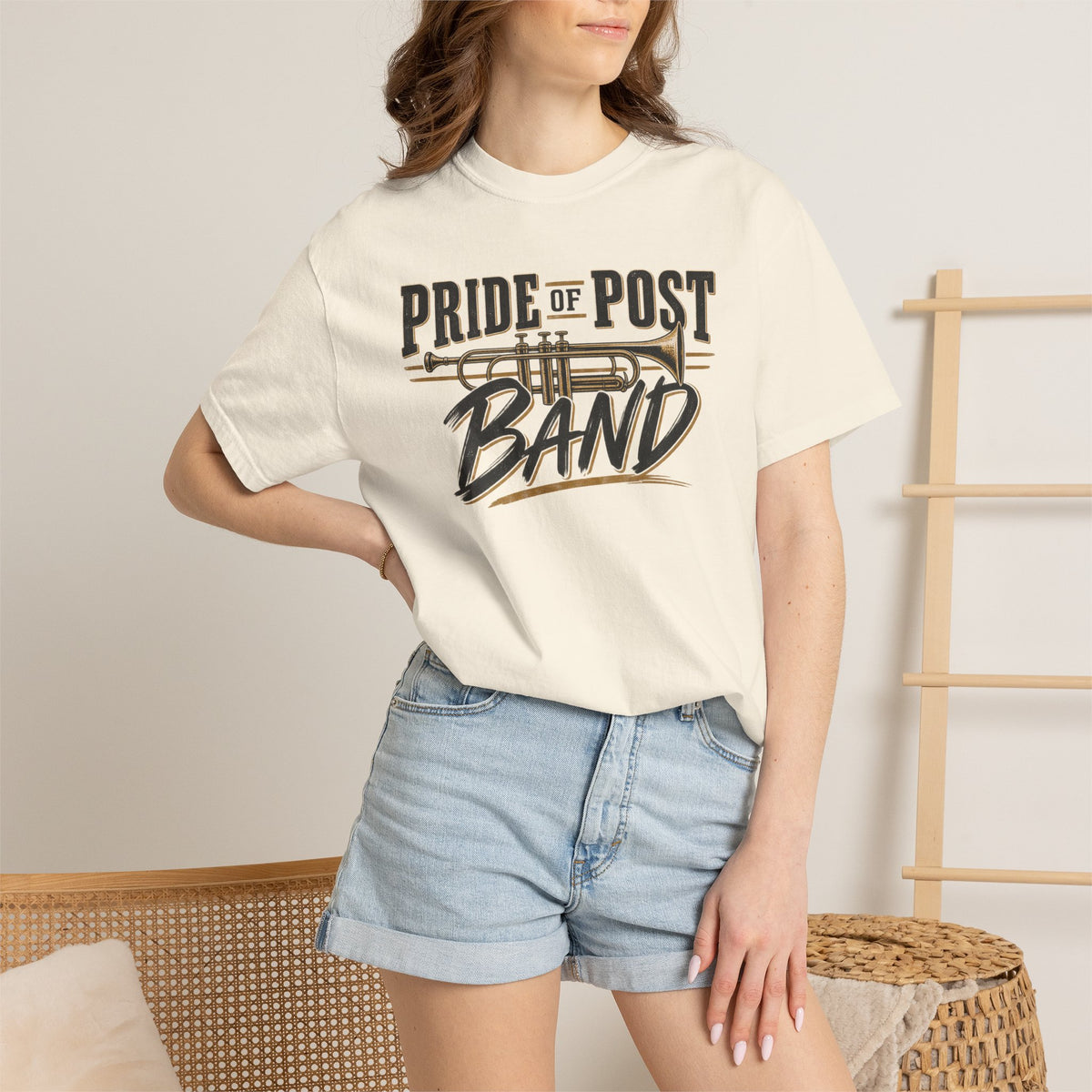 Pride of the Post Band T-Shirt — Brass Instrument Marching Band Tee