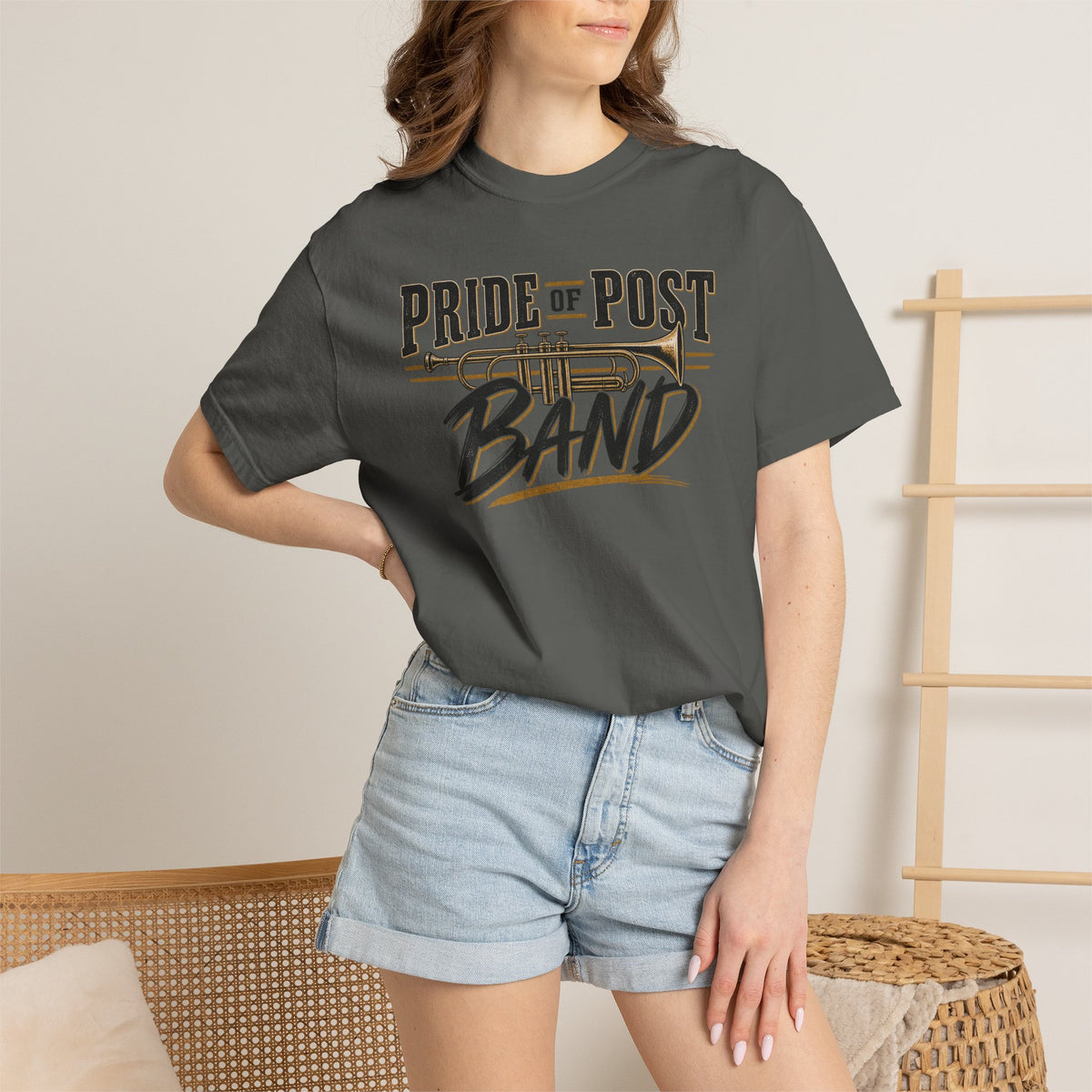 Pride of the Post Band T-Shirt — Brass Instrument Marching Band Tee