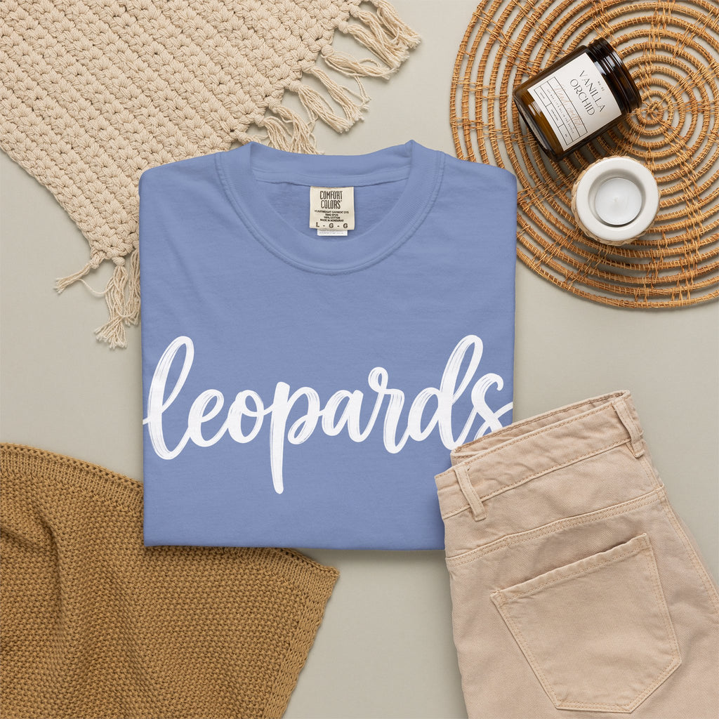 Leopards Script Tee — Retro Graphic T-Shirt