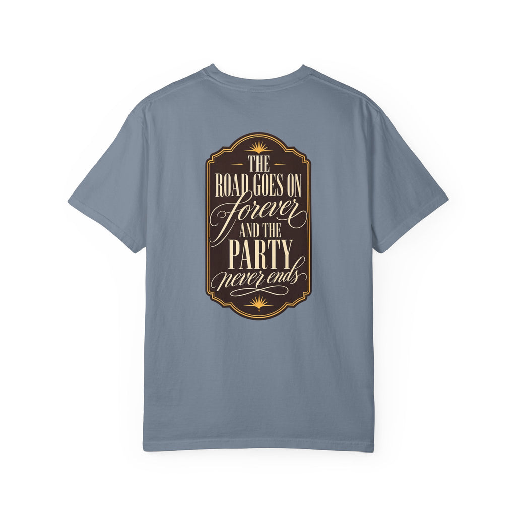The Road Goes On Forever Party Never Ends Graphic T-Shirt