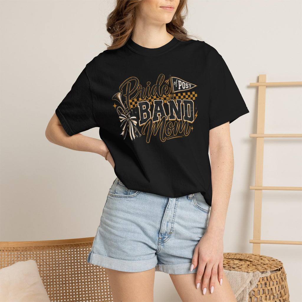 Band Mom T-Shirt — "Pride Post" Graphic Tee for Marching Band Parents