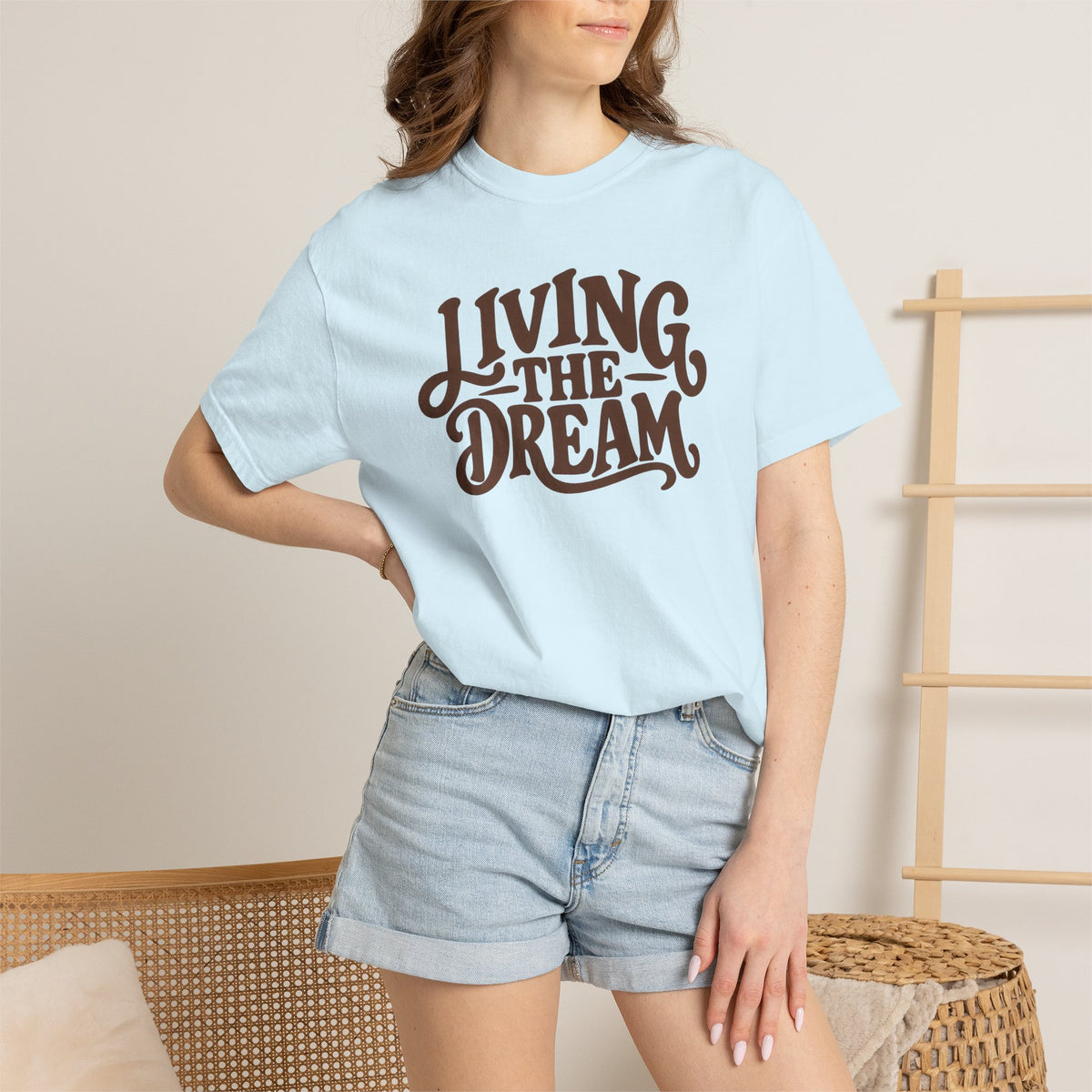 Living The Dream T-Shirt — Vintage Script Graphic Tee