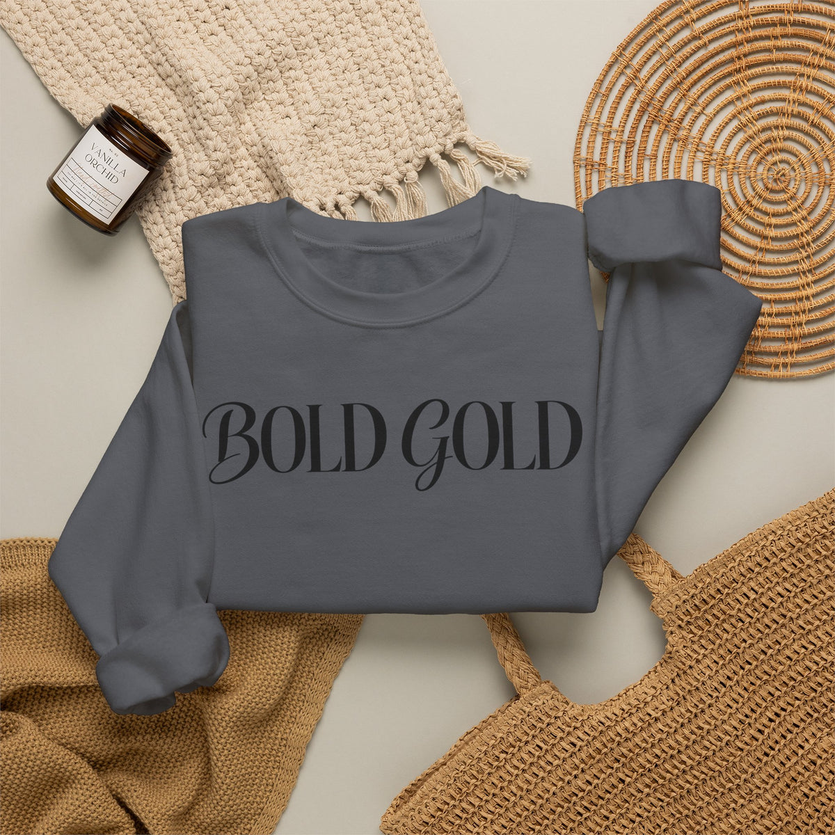 Bold Gold Crewneck Sweatshirt