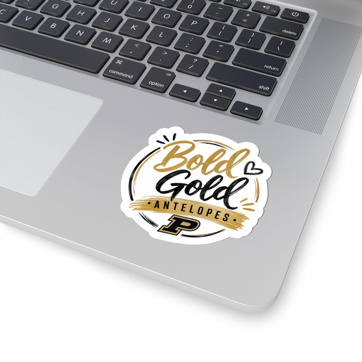 Bold Gold Antelopes Kiss-Cut Sticker — Purdue Pride Laptop Decal